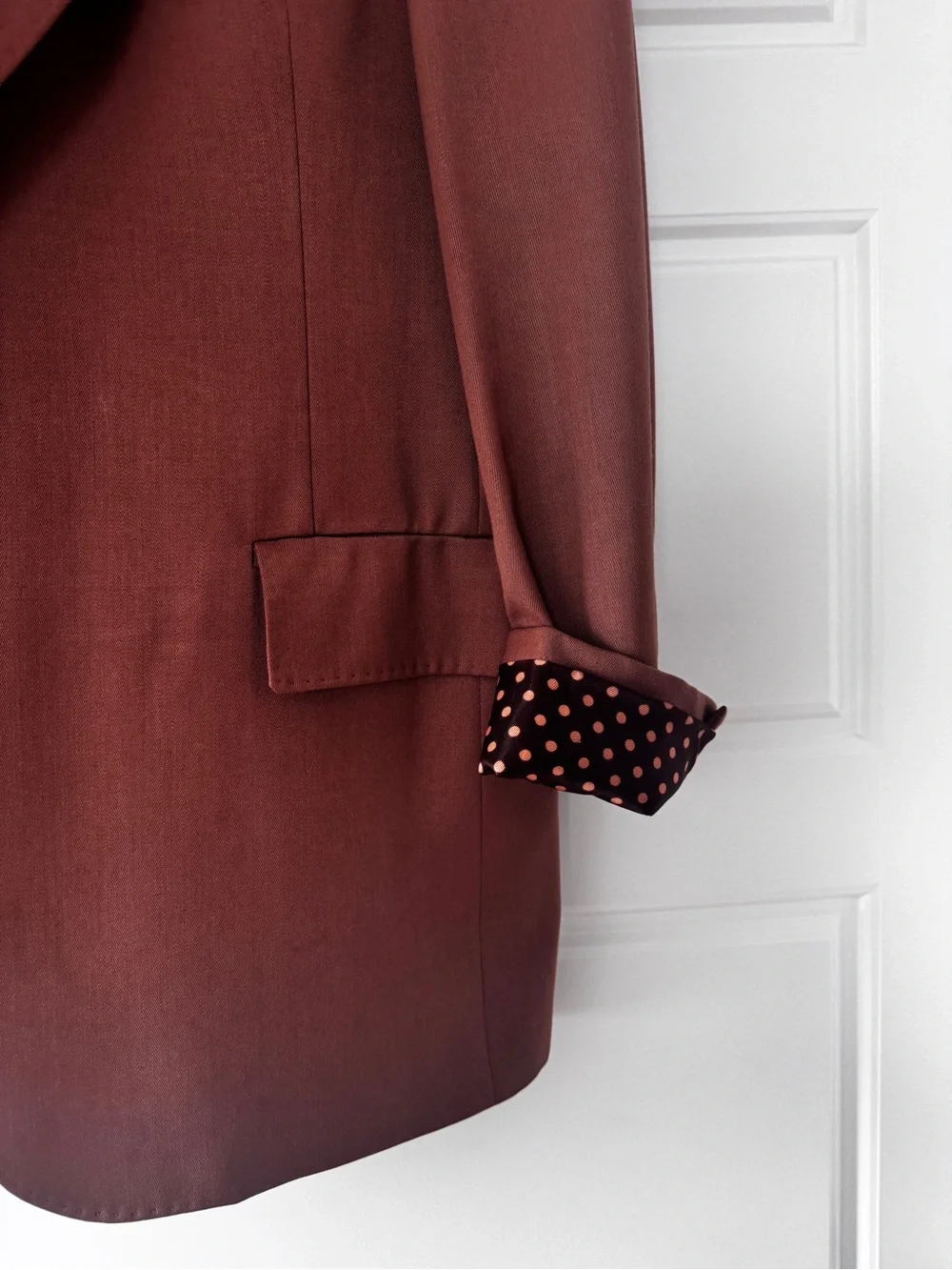 Men's Brown Vintage Single-Breasted Blazer